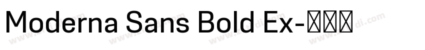 Moderna Sans Bold Ex字体转换